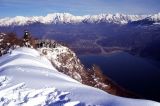 vista dal nevegal del lago santa croce